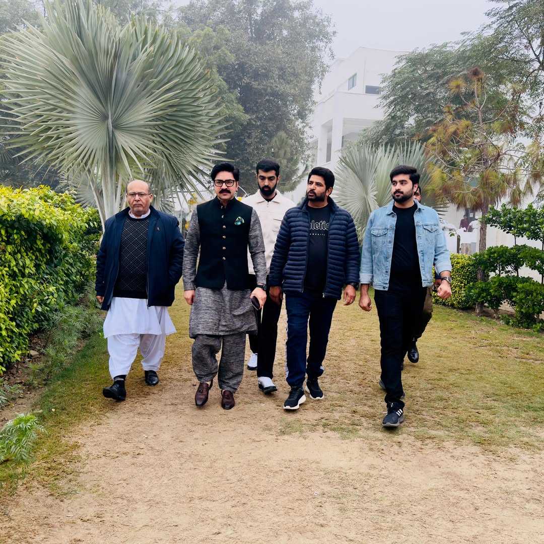 Members walking on the club grounds