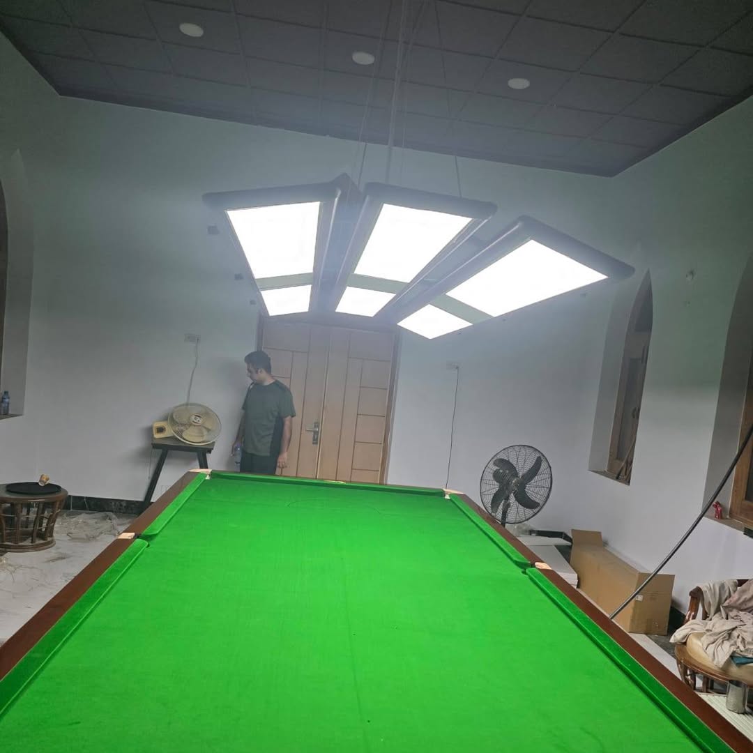 The snooker room at the club